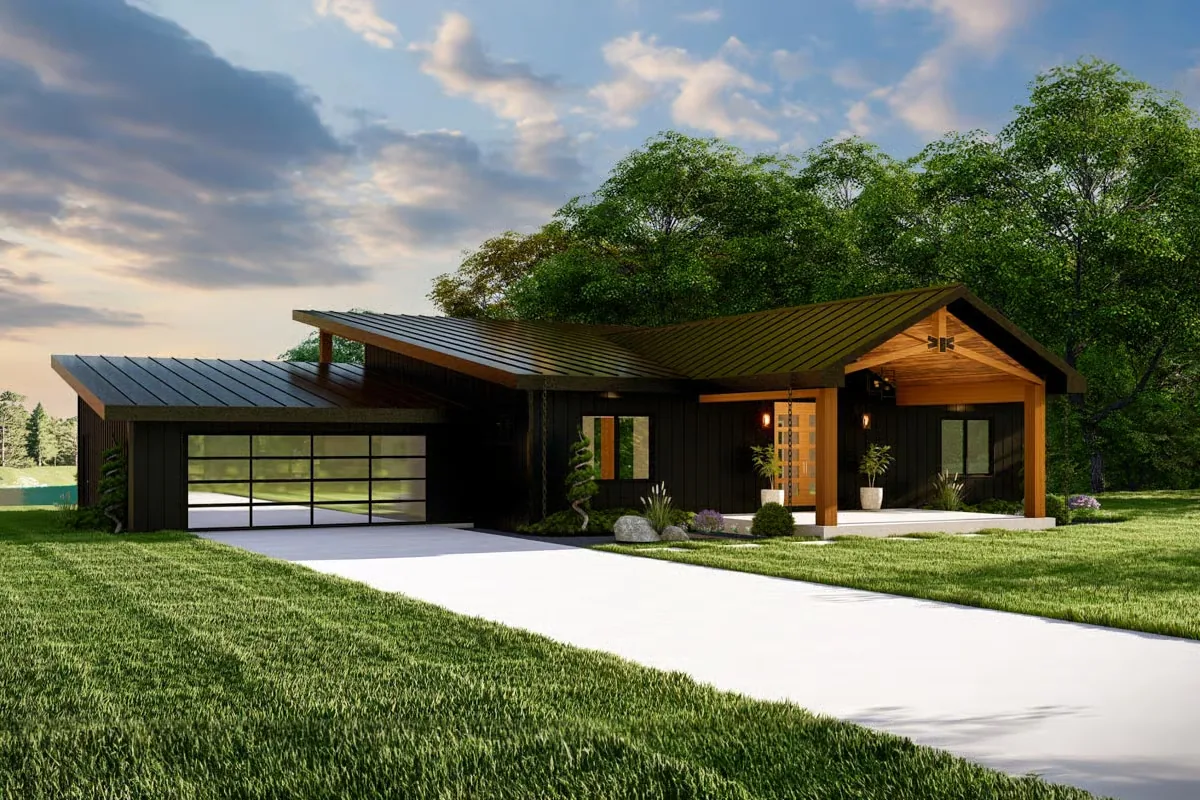 Flint Rock home plan rendering