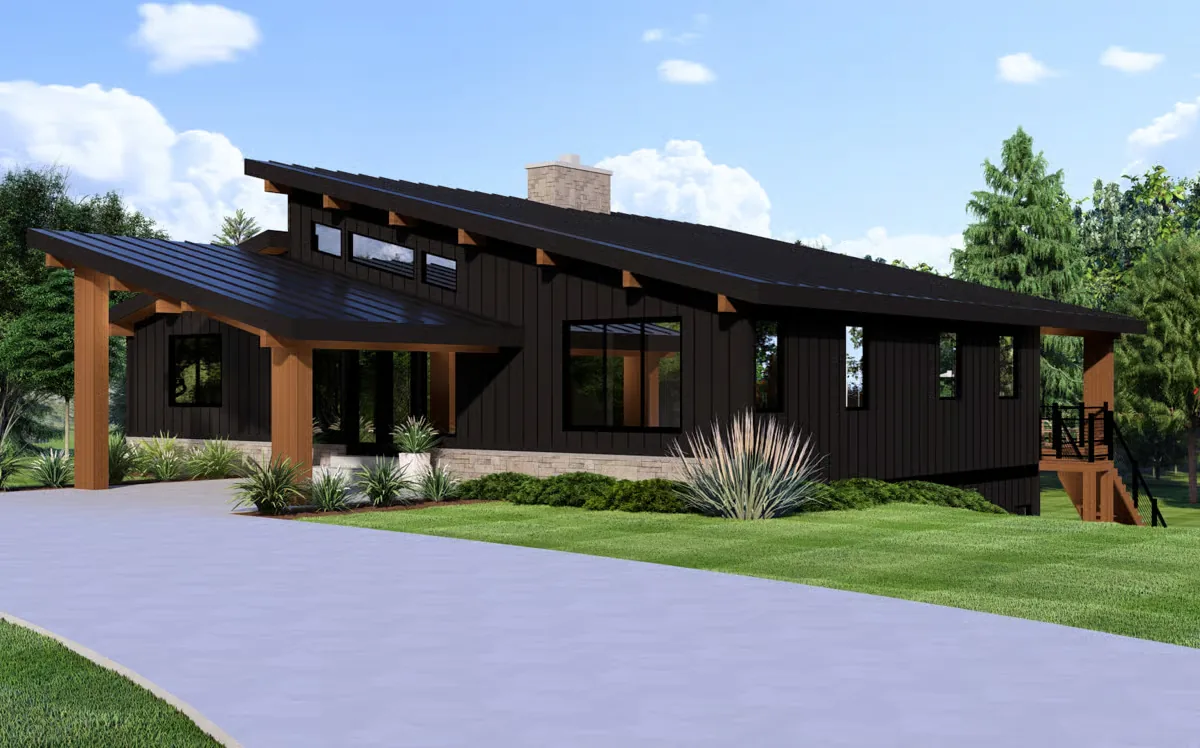 Hawk Wing home plan rendering