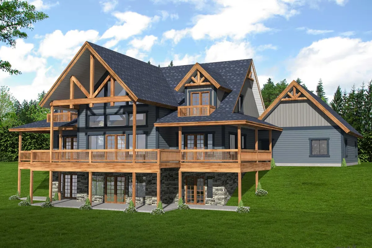High Ridge home plan rendering