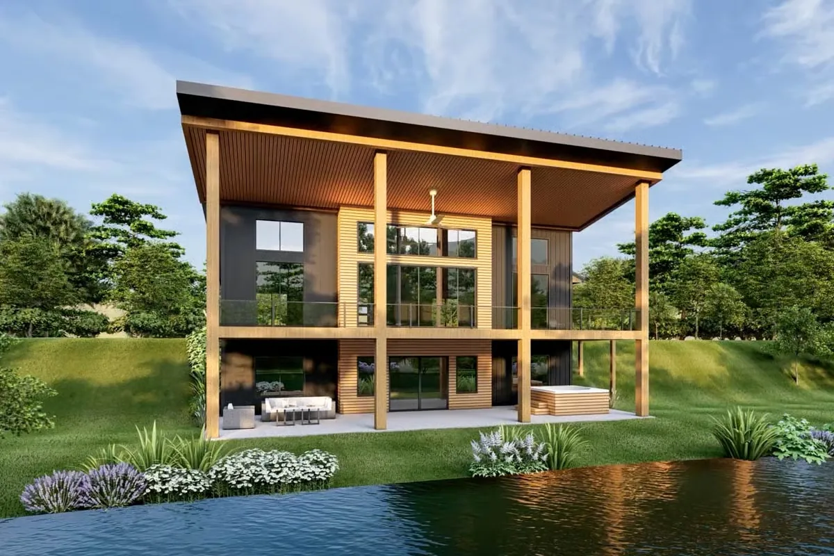 Wolf Den home plan rendering